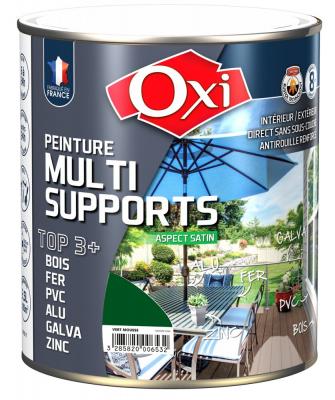 OXI Peinture satin&eacute;e multi-supports TOP3  - Vert mousse - 0,5 l
