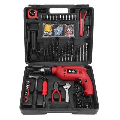ITOOLS Perceuse 500W  + 41 accessoires de per&ccedil;age et d&eacute;vissage + mallette