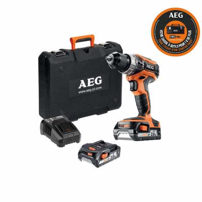 AEG Perceuse percussion  18V Pro Lithium - 2 batteries 2.0Ah - 1 chargeur - BSB18C2LI-202C