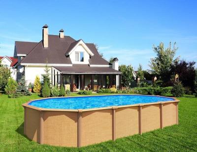 TRIGANO  Piscine aspect bois 5,20 x 3,95m