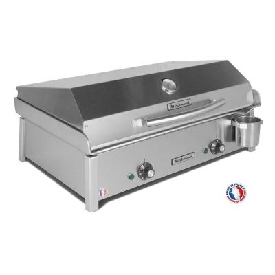 PLANCHAELEC Plancha &eacute;lectrique ANTHEA E650 + Couvercle + 2 ustensiles - MIRICHAUD 