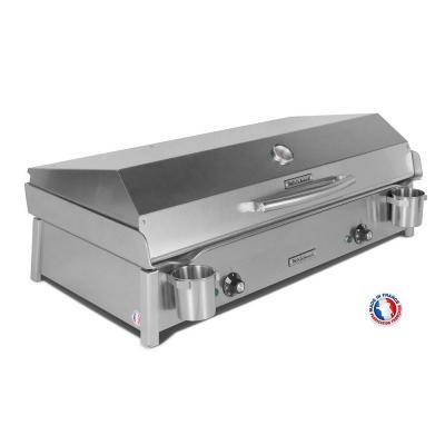 PLANCHAELEC Plancha &eacute;lectrique ANTHEA E870 + Couvercle + 2 ustensiles - MIRICHAUD 