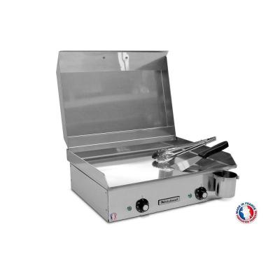 PLANCHAELEC Plancha &eacute;lectrique MIRICHAUD NEO E530 - 2400W + Couvercle + 2 ustensiles