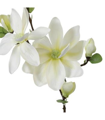 ATMOSPHERA Plante artificielle Tige Magnolia blanc H 83 cm