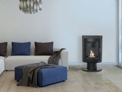 PURLINE Po&ecirc;le au Bio &eacute;thanol pour Appartements Design Moderne Silenus 