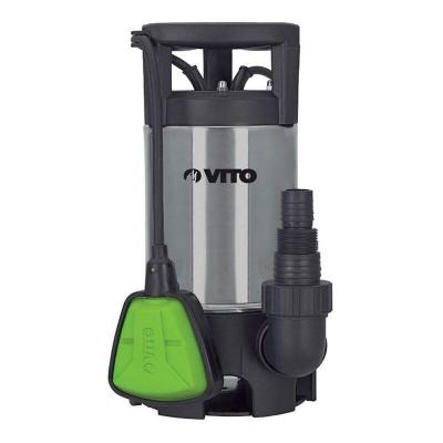 VITO Pompe d'&eacute;vacuation pour eaux charg&eacute;es 400W Vide piscine, eaux de pluie, cave