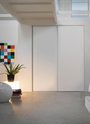 Porte de placard pack 2 vantaux - Blanc - 180x250cm 