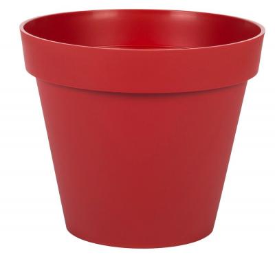 EDA  Pot de fleur rond Toscane - &Oslash; 25 x H 20,6 cm - 6 L - Rouge rubis