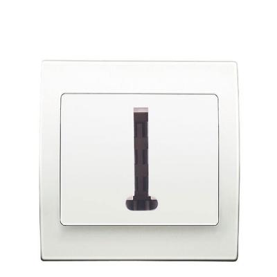 SIEMENS  - Prise T&eacute;l&eacute;phone Blanc Delta Iris + Plaque basic Blanc