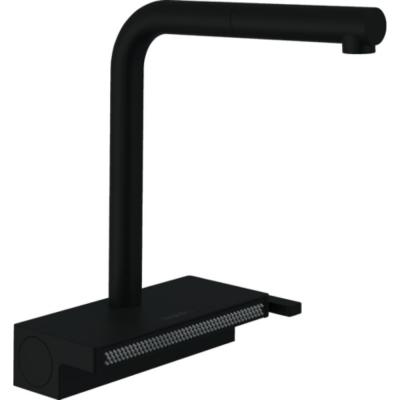 HANSGROHE Cuisine aquno select m81 250 douchette extractible 2 jets, noir mat