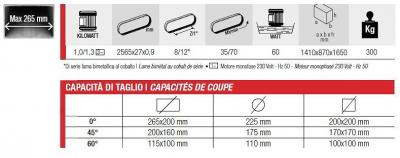 FEMI Scies &agrave; ruban stationnaires  n 266 xl - Triphas&eacute; 1300W - 8488027