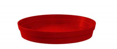 EDA Soucoupe ronde Toscane d.15cm rouge pour pots ronds