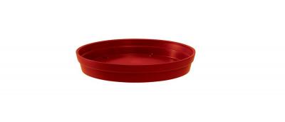 EDA Soucoupe ronde Toscane d.18.5cm rouge pour pots ronds 