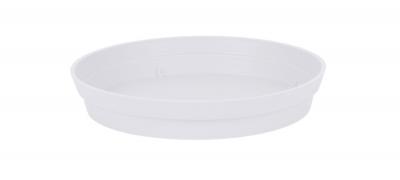 EDA Soucoupe ronde Toscane d.22.5cm blanc pour pots ronds 