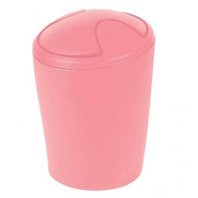 GENERIQUE Poubelle &agrave; bascule pp move 2L Frosty Rose - Rose - Spirella