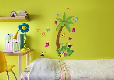 PLAGE  152532 Sticker Mural - Jungle, 1 Planche, 24 x 68 cm