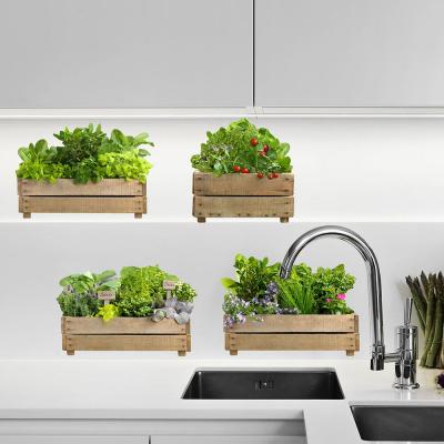 PLAGE  Stickers Adh&eacute;sif Mural Taille S - Petit Potager2 Planches 29,7 X 21 Cm