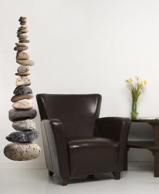 PLAGE  153900 Sticker D&eacute;cor Mural 3XL - Galets, 165 x 29 cm