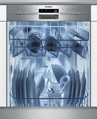 PLAGE Sticker Trompe l'oeil 59x70 cm - D&eacute;coration int&eacute;rieure maison - Rayon X - Pour lave vaisselle