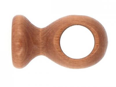 Support de tringle, court plafond diam&egrave;tre 20mm merisier