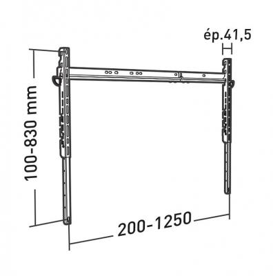 ERARD Support mural fixe pour &eacute;cran 60"" &agrave; 85""  - 045040 - applik 045040