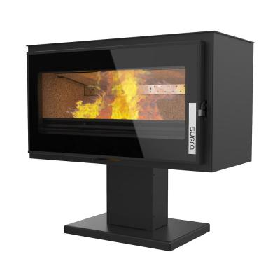 SUPRA Po&ecirc;le &agrave; bois LARRY SUR PIED acier - horizontal - &eacute;tanche - b&ucirc;cher - 8,5kW