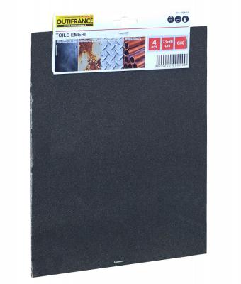 OUTIFRANCE  - Toile &Eacute;meri 23X28 Cm Gr.120 - Lot De 50 Feuilles