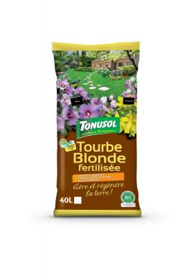 TONUSOL Tourbe blonde fertilis&eacute;e 40L 