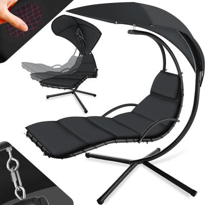 TECTAKE  transat suspendu maja - noir/noir 404604