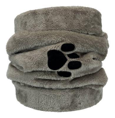 TRIXIE  Tunnel de jeu - Peluche - &Oslash; 22 x 60 cm - Gris - Pour chat