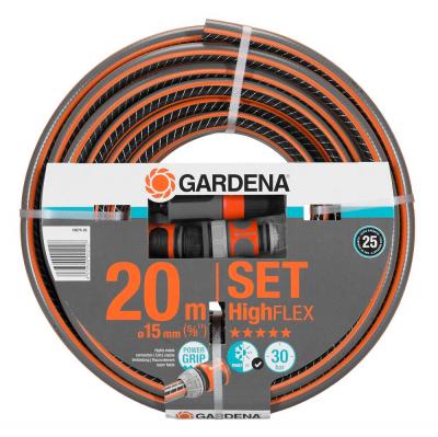 GARDENA  18074-26 Tuyau HighFlex PVC Noir/Orange 20 m