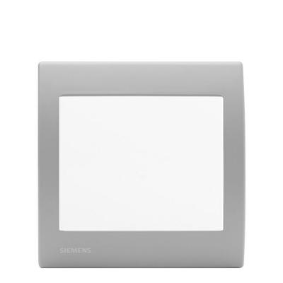 SIEMENS  - Va et Vient Blanc Delta Iris + Plaque basic Silver