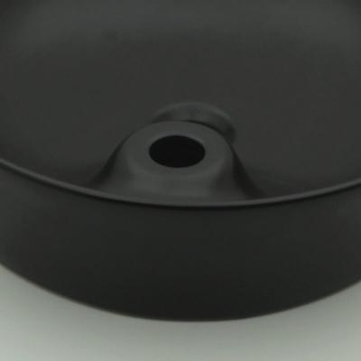 Vasque &agrave; Poser Ronde - C&eacute;ramique Noir Mat - 44 cm - Lodge