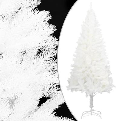 VidaXL Sapin de No&euml;l Artificiel avec Support Blanc 210 cm PE