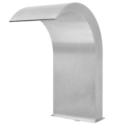 VIDAXL Fontaine d'&eacute;tang Acier inoxydable 45 x 30 x 65 cm Argent&eacute;