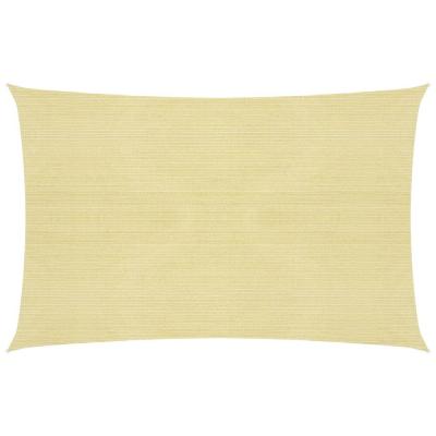 HELLOSHOP26 Voile d ombrage 160 g/m&sup2; 3,5 x 4,5 m pehd beige