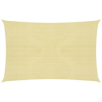 HELLOSHOP26 Voile d ombrage 160 g/m&sup2; 4 x 5 m pehd beige