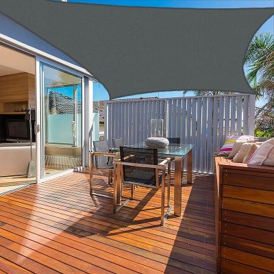 COTE STORE Voile d'ombrage carr&eacute; 280g-m&sup2; - 3 x 3 m - Haute densit&eacute; r&eacute;sistante au vent - Tissu micro-a&eacute;r&eacute; - Gris