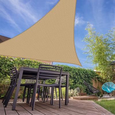 COTE STORE Voile d'ombrage 4 x 5 x 6 m triangulaire 280g/m&sup2; - Haute densit&eacute; r&eacute;sistante au vent - Tissu micro-a&eacute;r&eacute; - Beige 