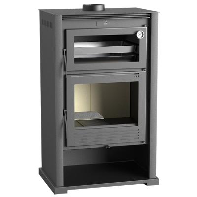 FM BIOMASA FM Po&ecirc;le &agrave; bois acier M-107 9,5kW avec porte en fonte et four inox