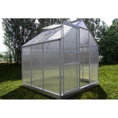 CHALET & JARDIN Serre polycarbonate Diamant grise 3.6 m&sup2; + base - Ch&acirc;let-Jardin