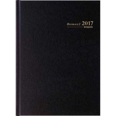  Agenda Brepols journalier "bremax 2" 2 pages/jour noir