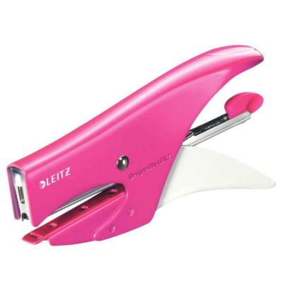 LEITZ   pince agrafeuse wow, rose m&eacute;tallis&eacute; noir