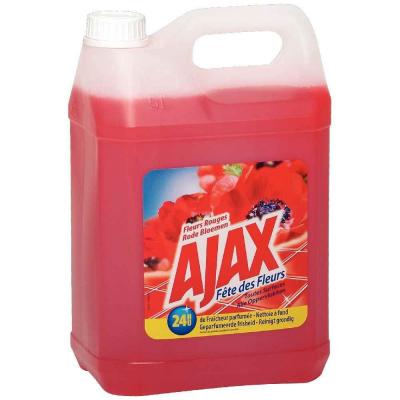 AJAX Nettoyant multi-usages  fleurs rouges - bidon de 5 litres - 