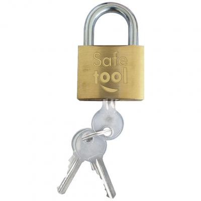 SAFETOOL Cadenas laiton monobloc 40mm