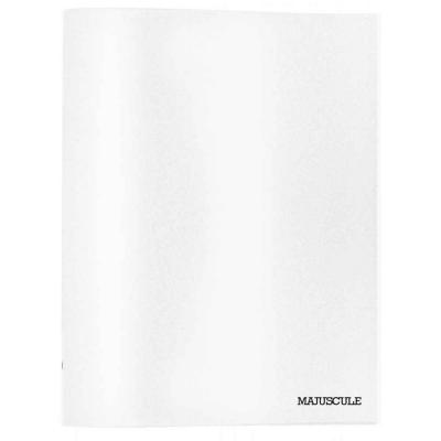 MAJUSCULE  - Cahier Piqure 96 Pages Couverture Pp 24x32 Uni Incolore 