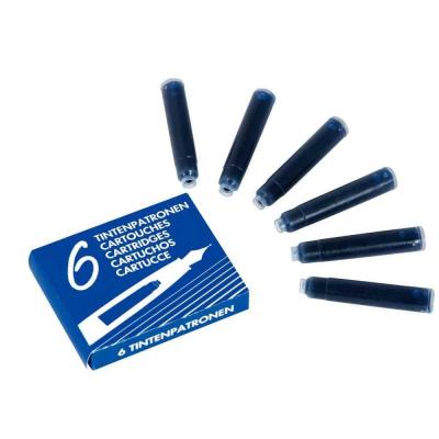  Etui de 6 cartouches d'encre internationales courtes. Coloris bleu - Lot de 18