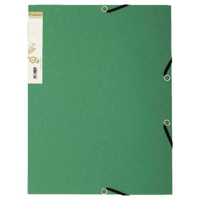 EXACOMPTA Chemise 3 rabats &agrave; elastiques  forever vert
