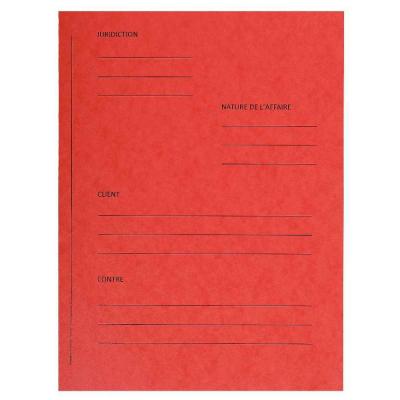 EXACOMPTA Lot de 25 chemises de plaidoirie Avocat 25 x 32 cm -  - Rouge