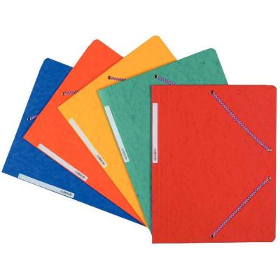 GéNéRIQUE Chemises simples avec &eacute;lastiques, 390G. Sans rabat. Coloris assortis - Paquet de 10